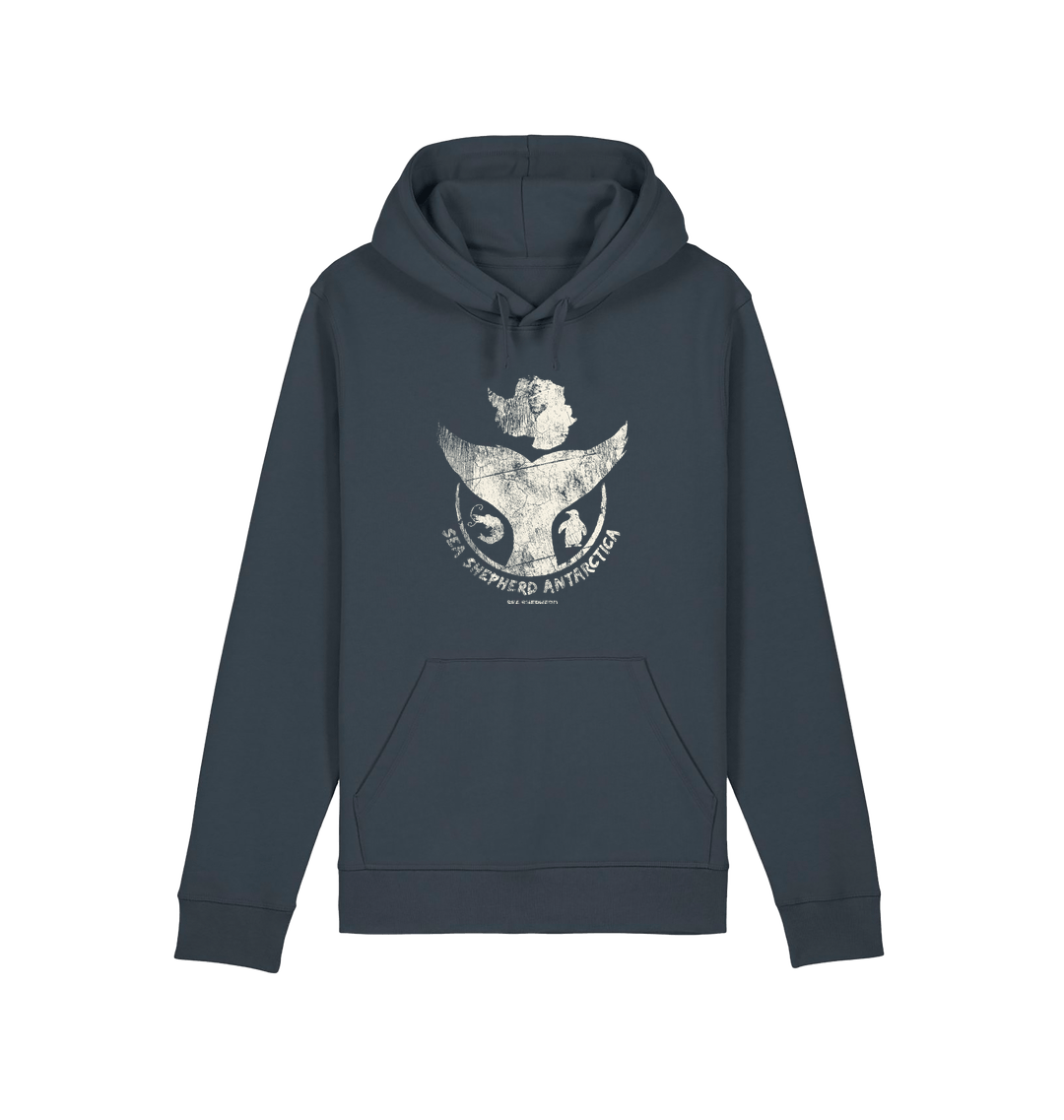 India Ink Grey Printed Hoody Front